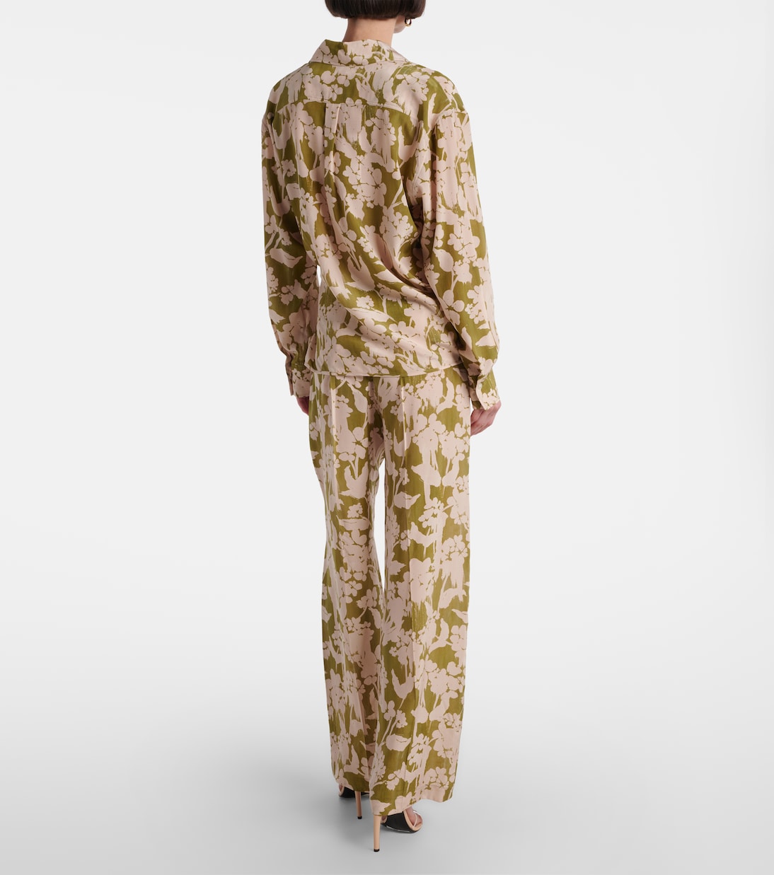 Blouse imprimée en soie  | Victoria Beckham