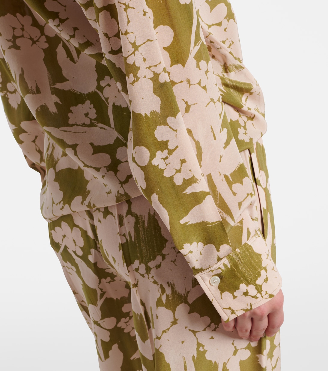 Blouse imprimée en soie  | Victoria Beckham