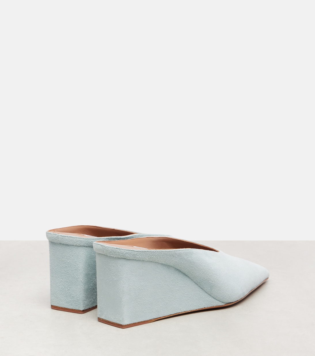 Mules Cube 75 in suede con zeppa | Alaïa