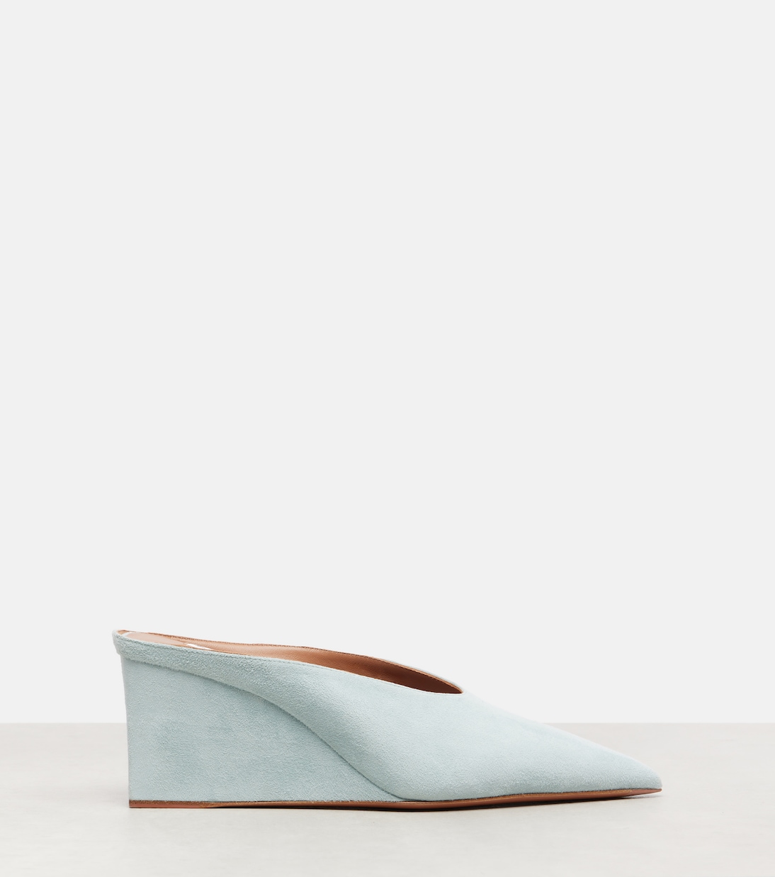 Mules Cube 75 in suede con zeppa | Alaïa
