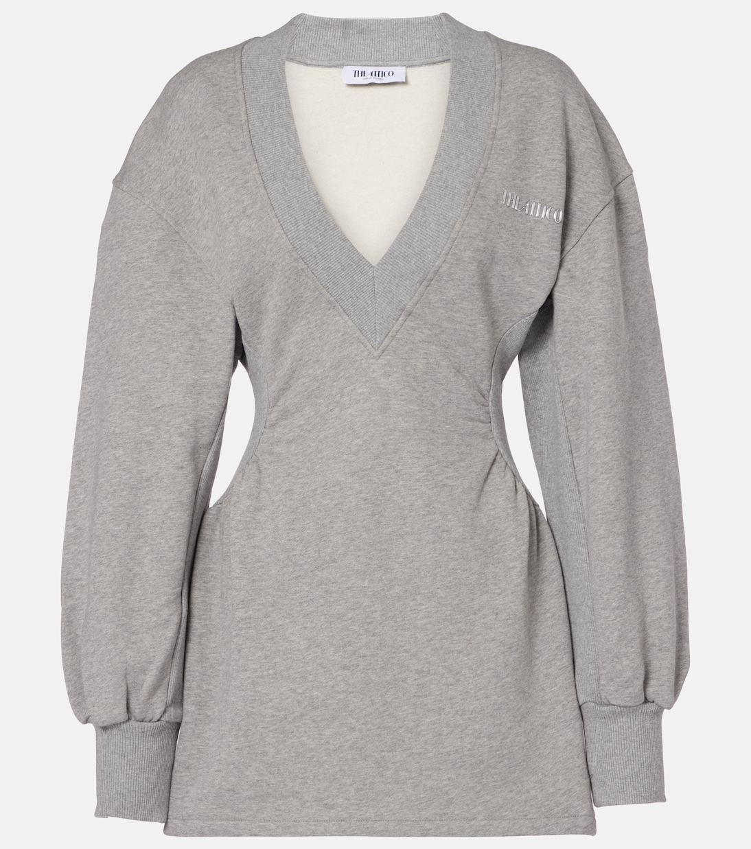 Miniabito Peplum in pile di cotone | The Attico