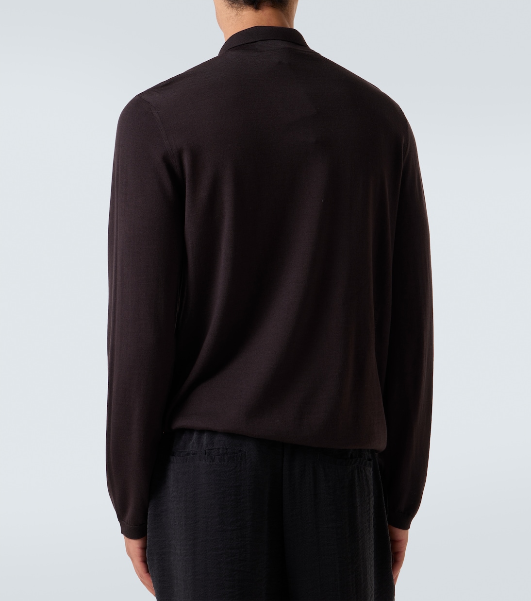 Pullover in lana vergine con mezza zip | Giorgio Armani