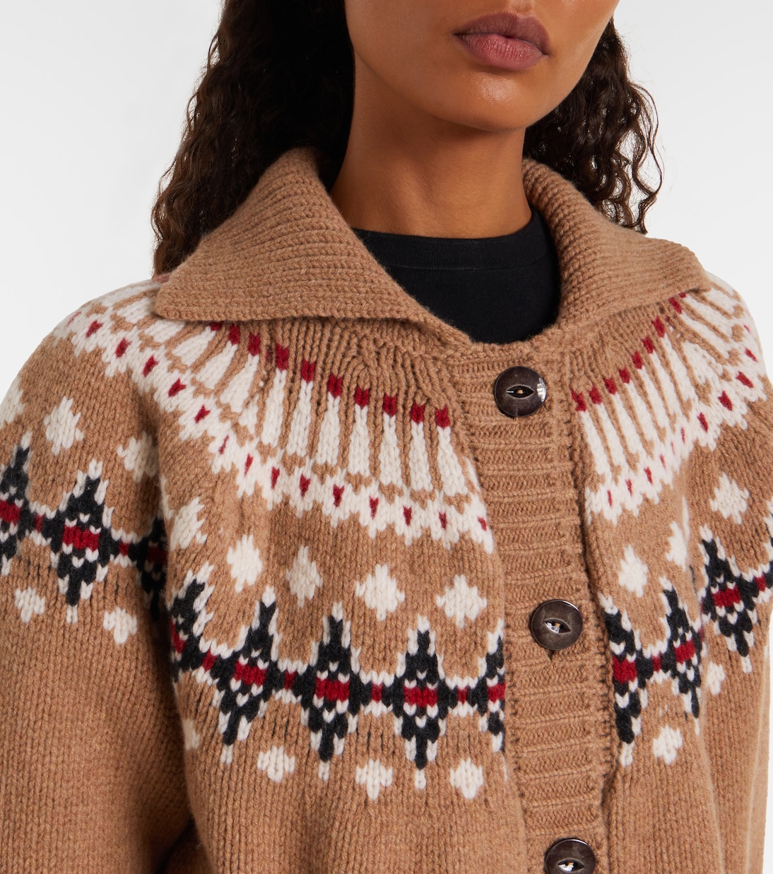 Sweet jacquard virgin wool cardigan | Alanui