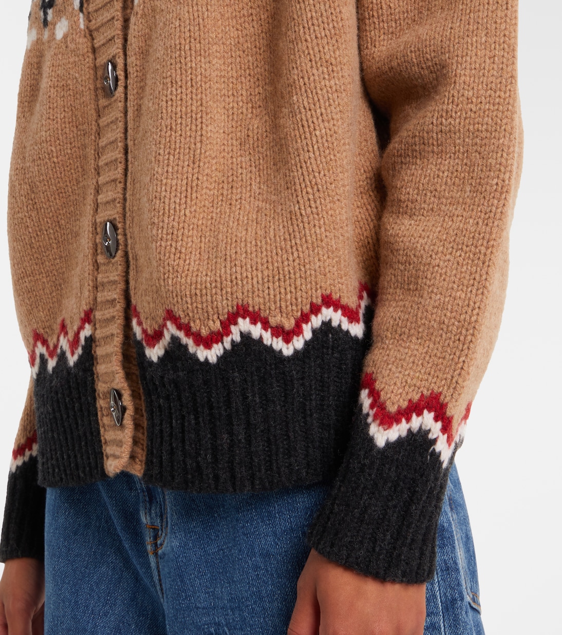 Sweet jacquard virgin wool cardigan | Alanui