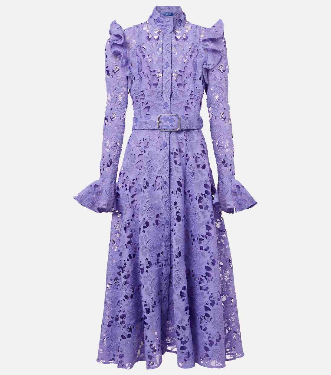 Abito midi Aliyah in pizzo | Leo Lin