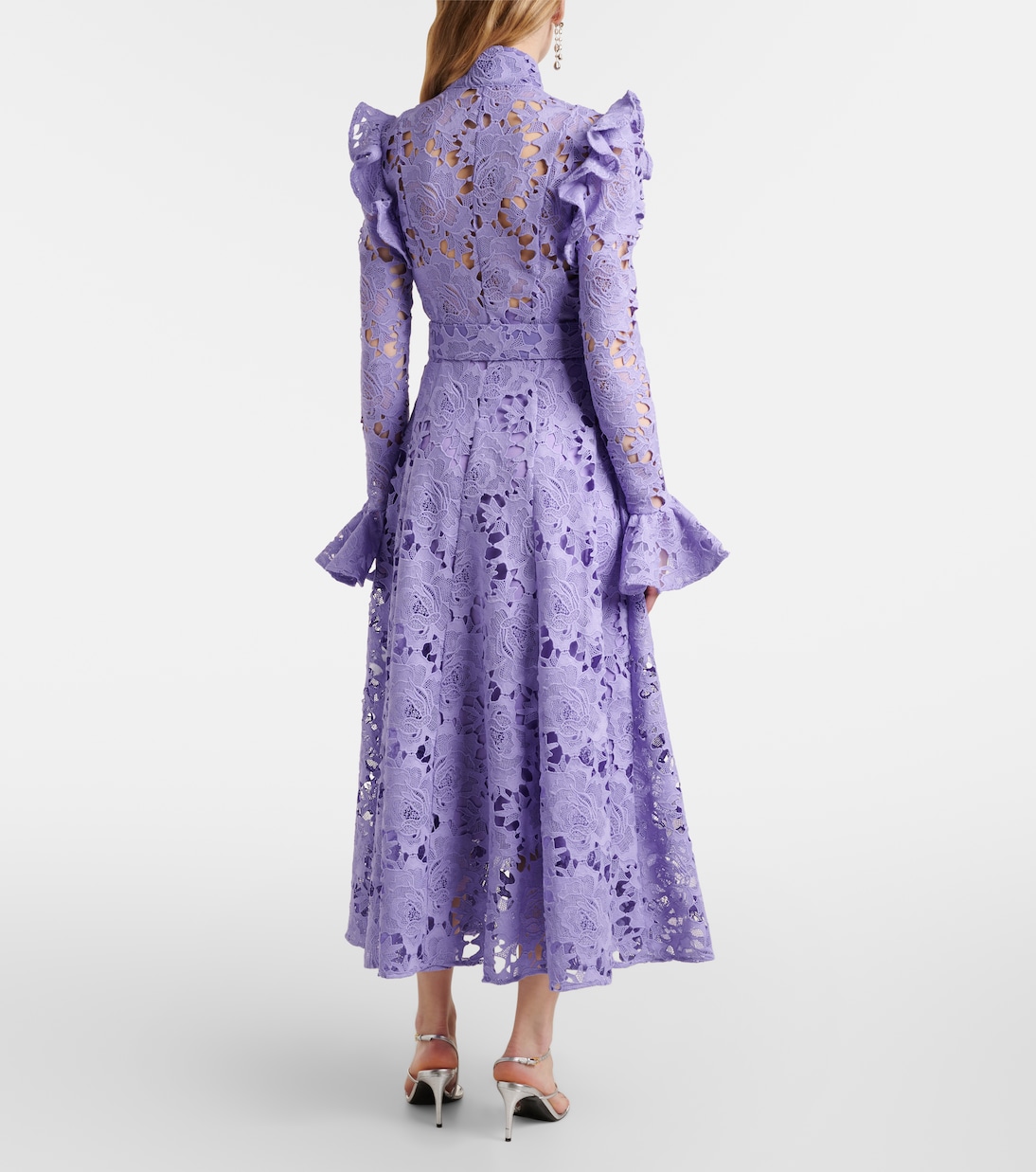 Abito midi Aliyah in pizzo | Leo Lin