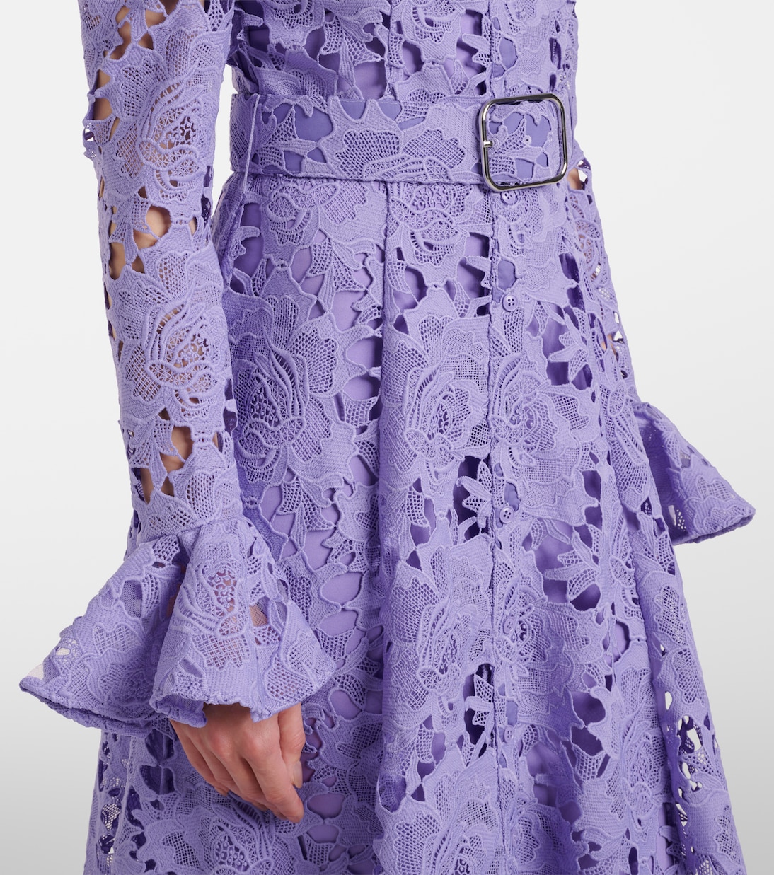 Abito midi Aliyah in pizzo | Leo Lin