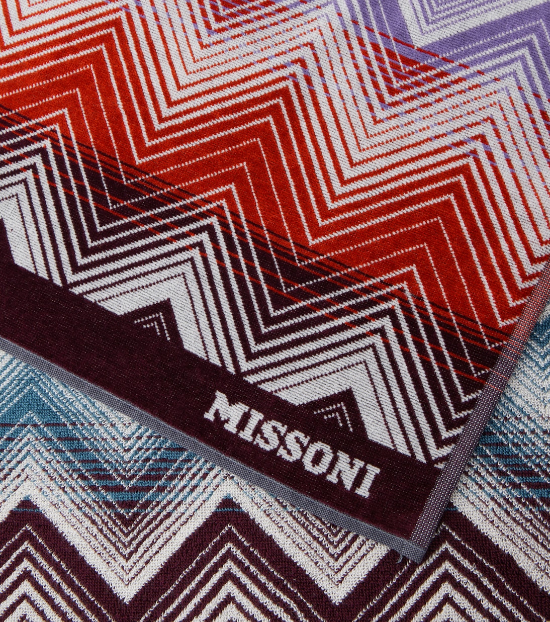 Marea Zig Zag cotton beach towel | Missoni