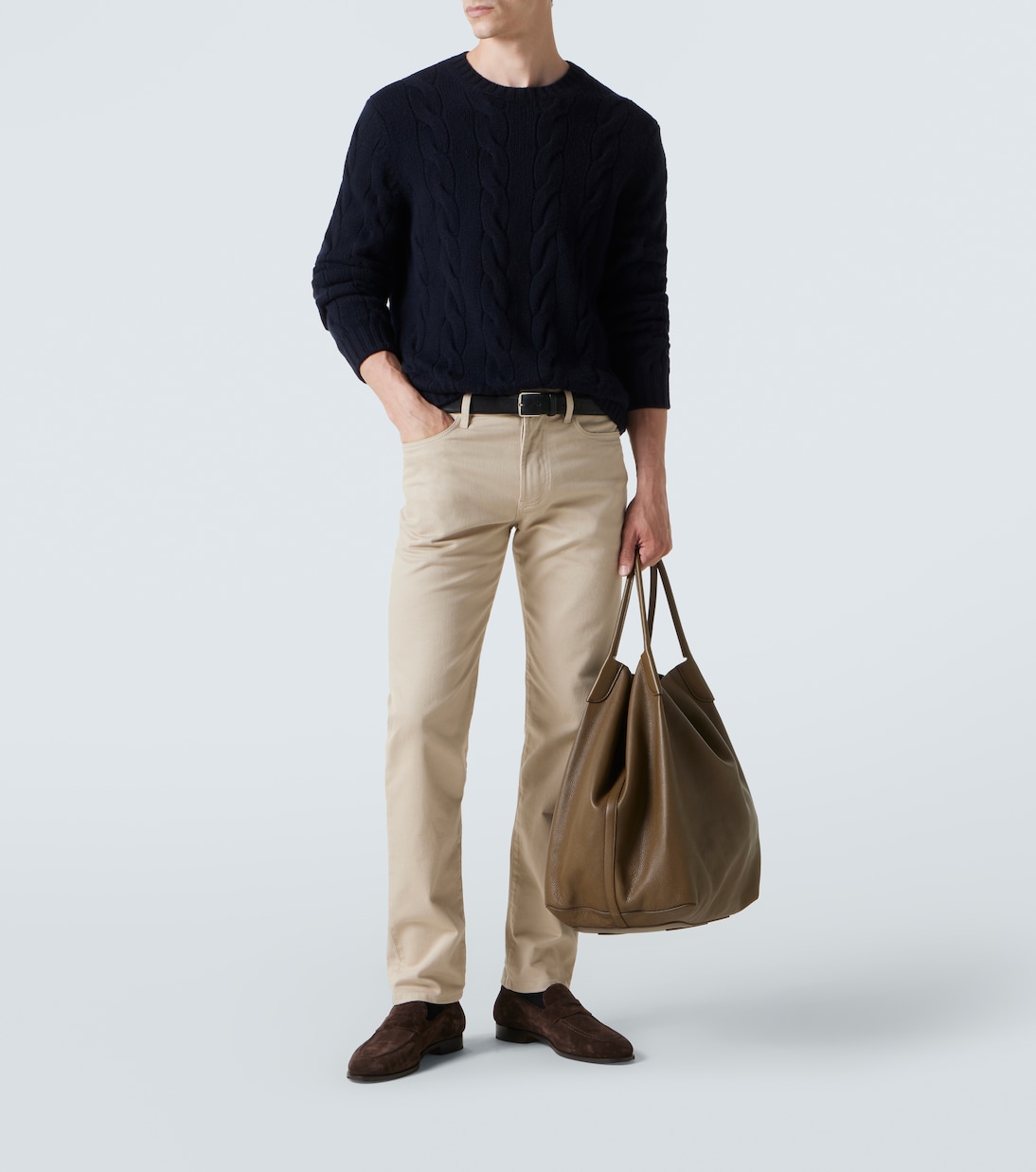 Crewneck cashmere sweater | Loro Piana