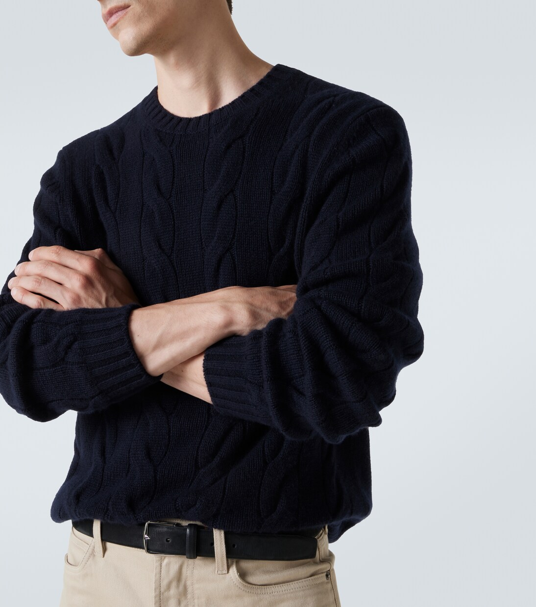 Crewneck cashmere sweater | Loro Piana