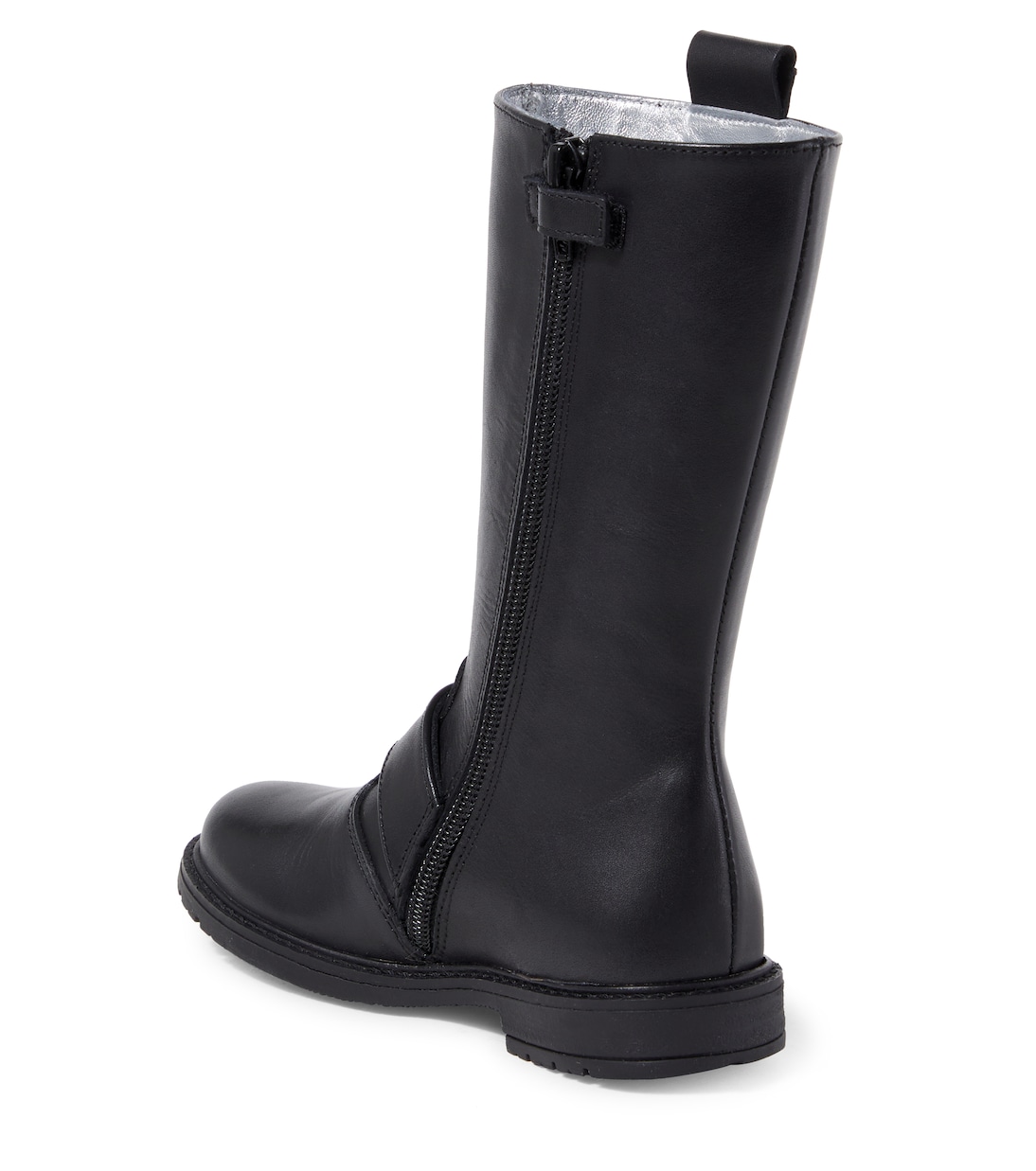 Stiefel aus Leder mit Kristallen | Monnalisa
