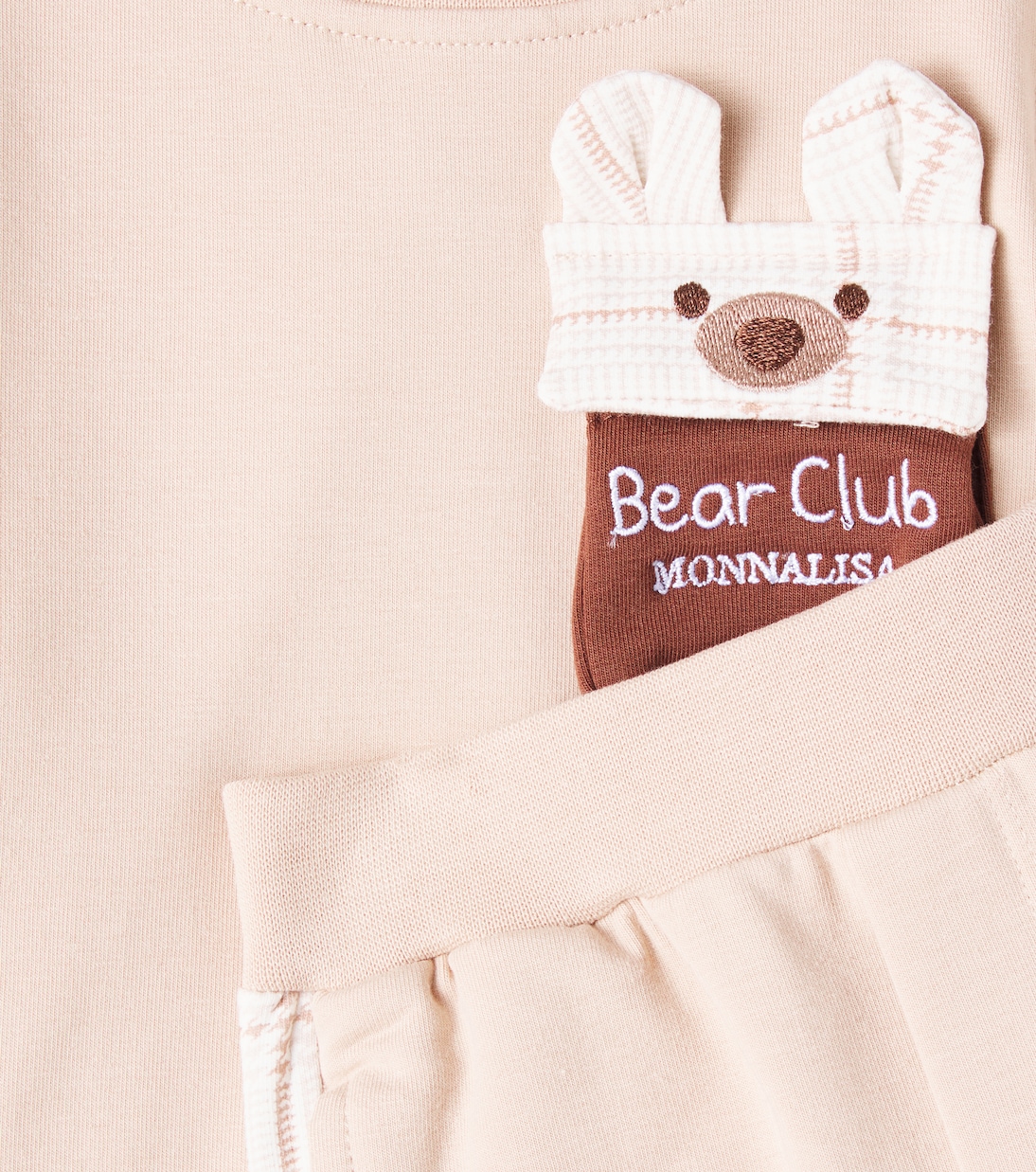 Baby bow-detail sweatshirt and sweatpants set | Monnalisa