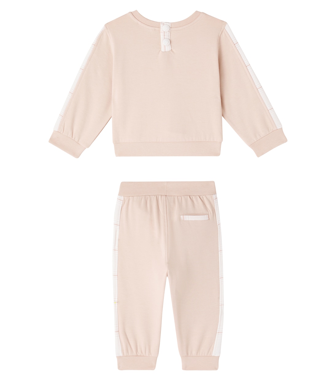 Baby bow-detail sweatshirt and sweatpants set | Monnalisa