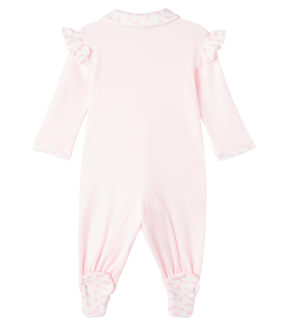 Baby Bestickter Strampler aus Baumwolle | Monnalisa