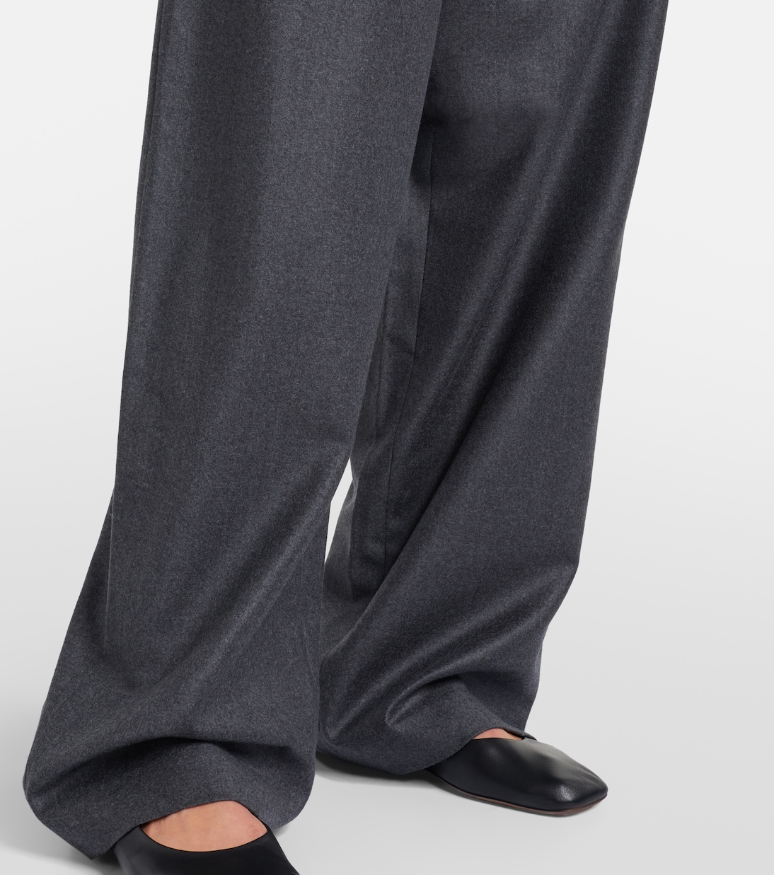 Virgin wool flannel wide-leg pants  | Róhe