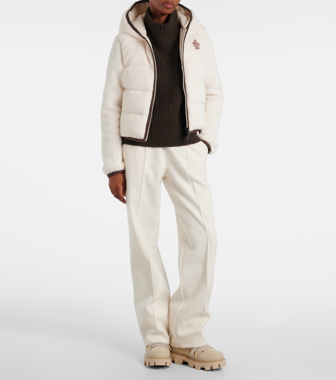 Hooded fleece down jacket  | Moncler Grenoble