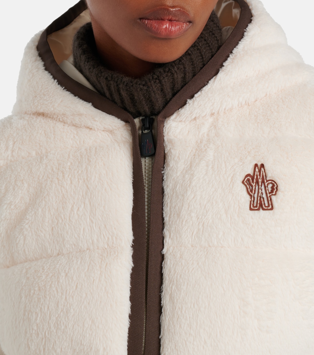 Hooded fleece down jacket  | Moncler Grenoble