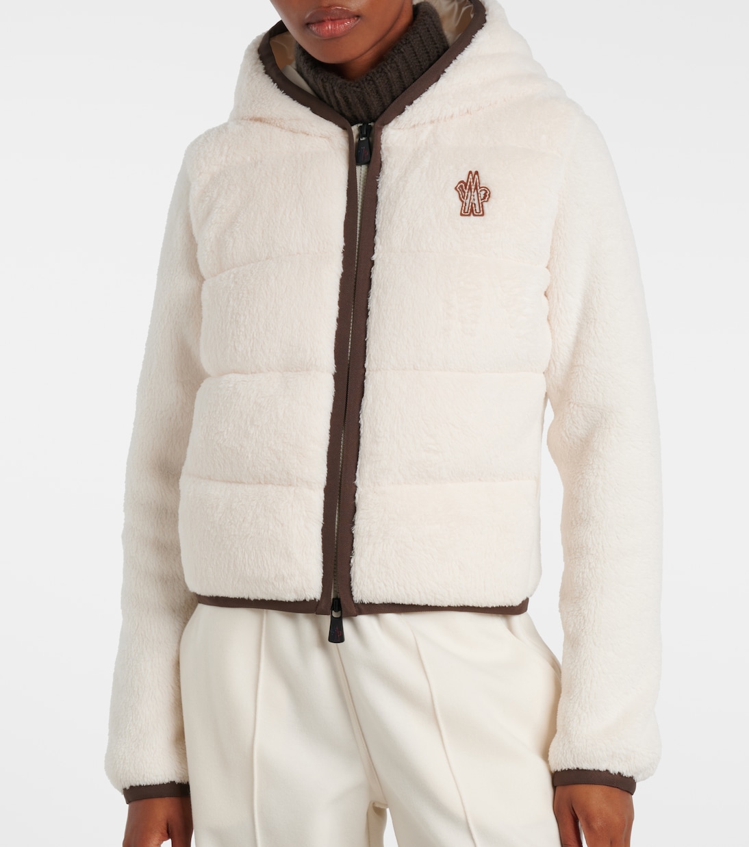 Hooded fleece down jacket  | Moncler Grenoble