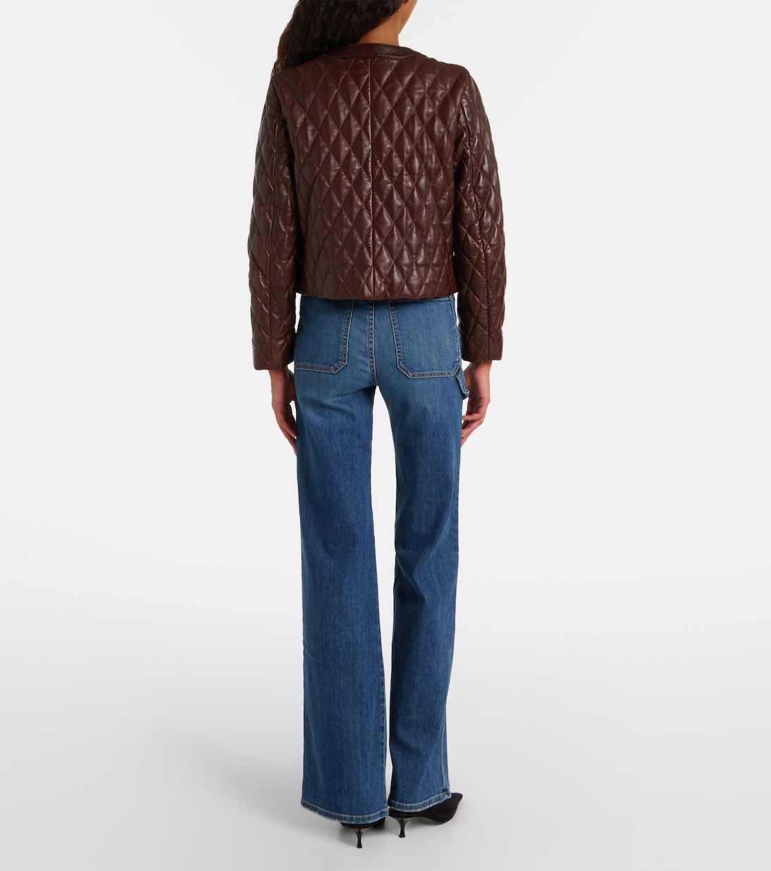 Amy cropped quilted leather jacket | Nili Lotan