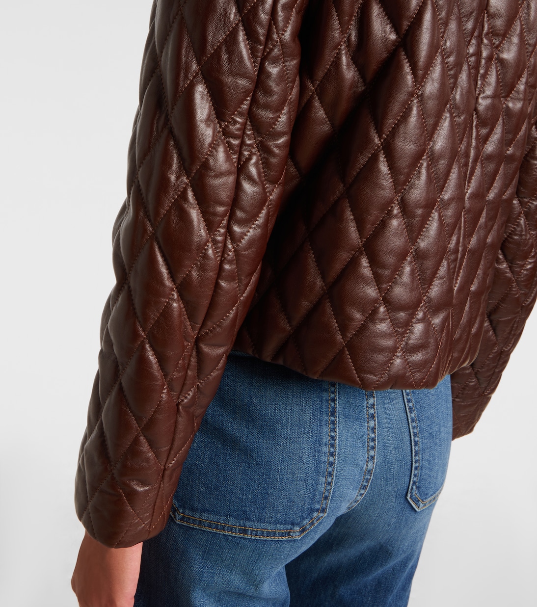 Amy cropped quilted leather jacket | Nili Lotan