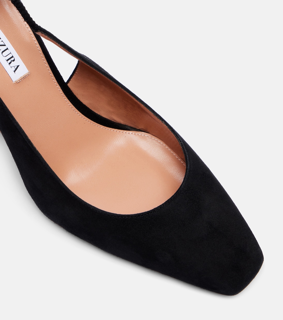 Very Bow Tie 85 suede wedges | Aquazzura