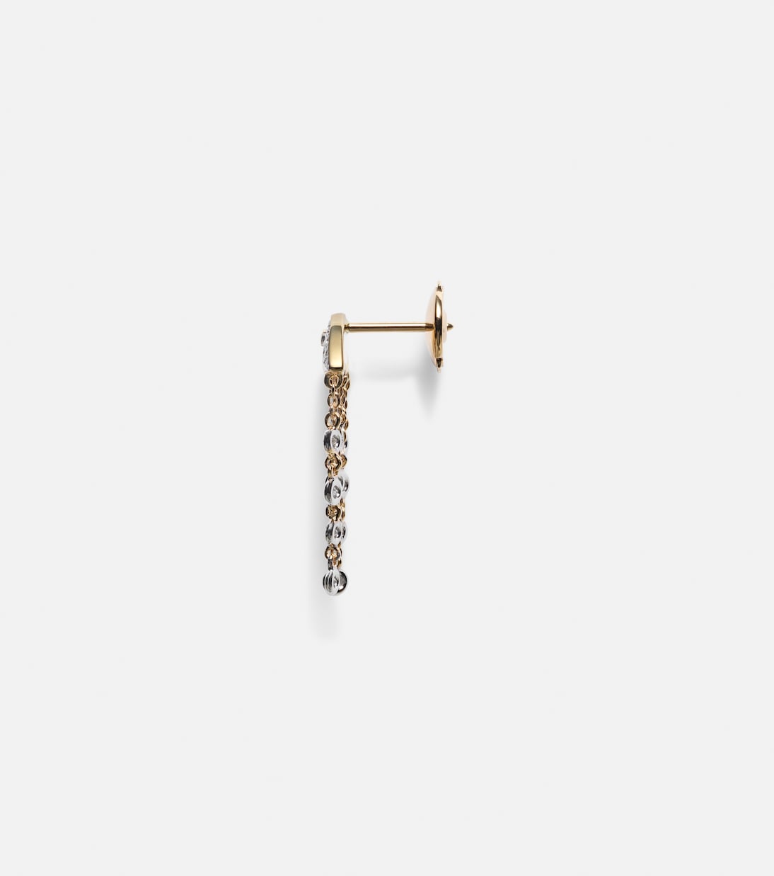 Méduse 18kt gold single earring with diamonds | Yvonne Léon