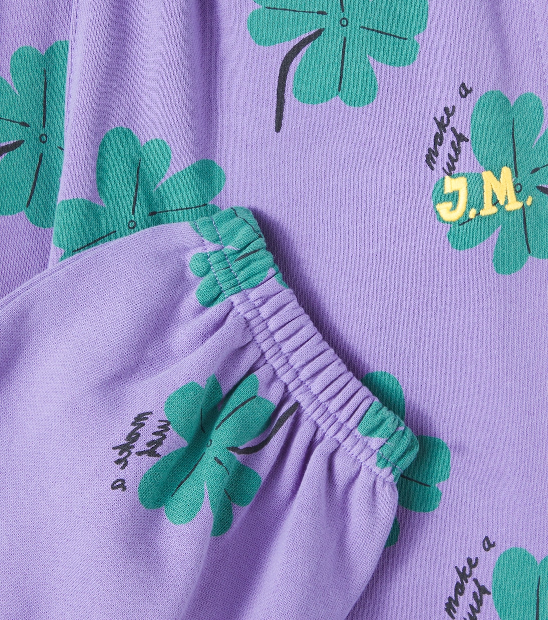 Lucky Clover cotton jersey sweatpants | Jellymallow