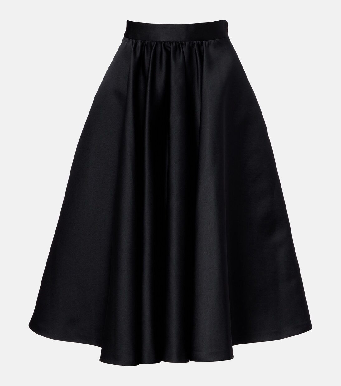 Farneto flared satin midi skirt | Max Mara