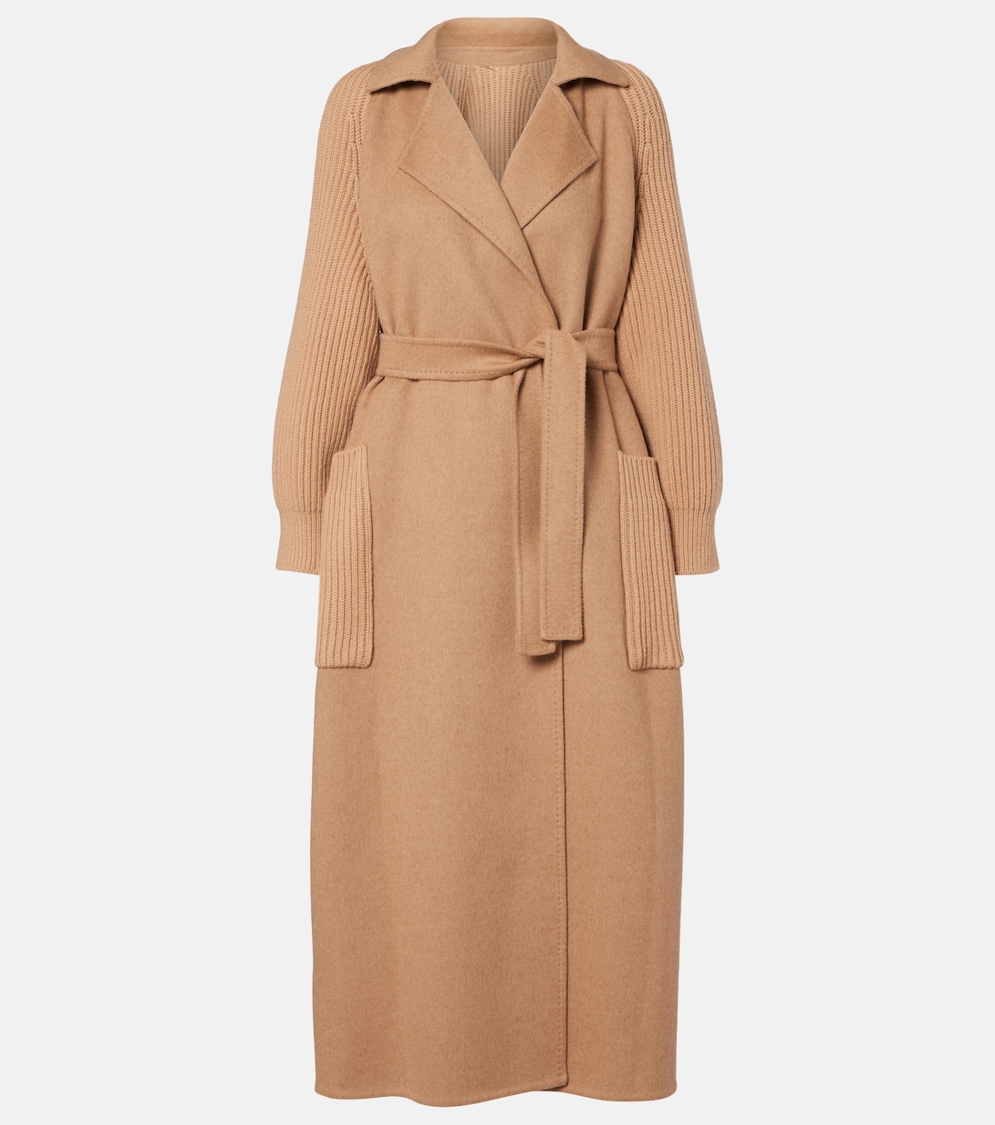 Berard camel hair, wool, and cashmere wrap coat | Max Mara