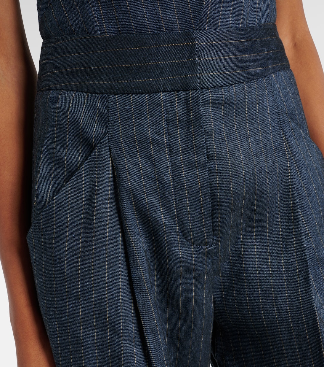 Rimini linen-blend wide-leg pants | Veronica Beard