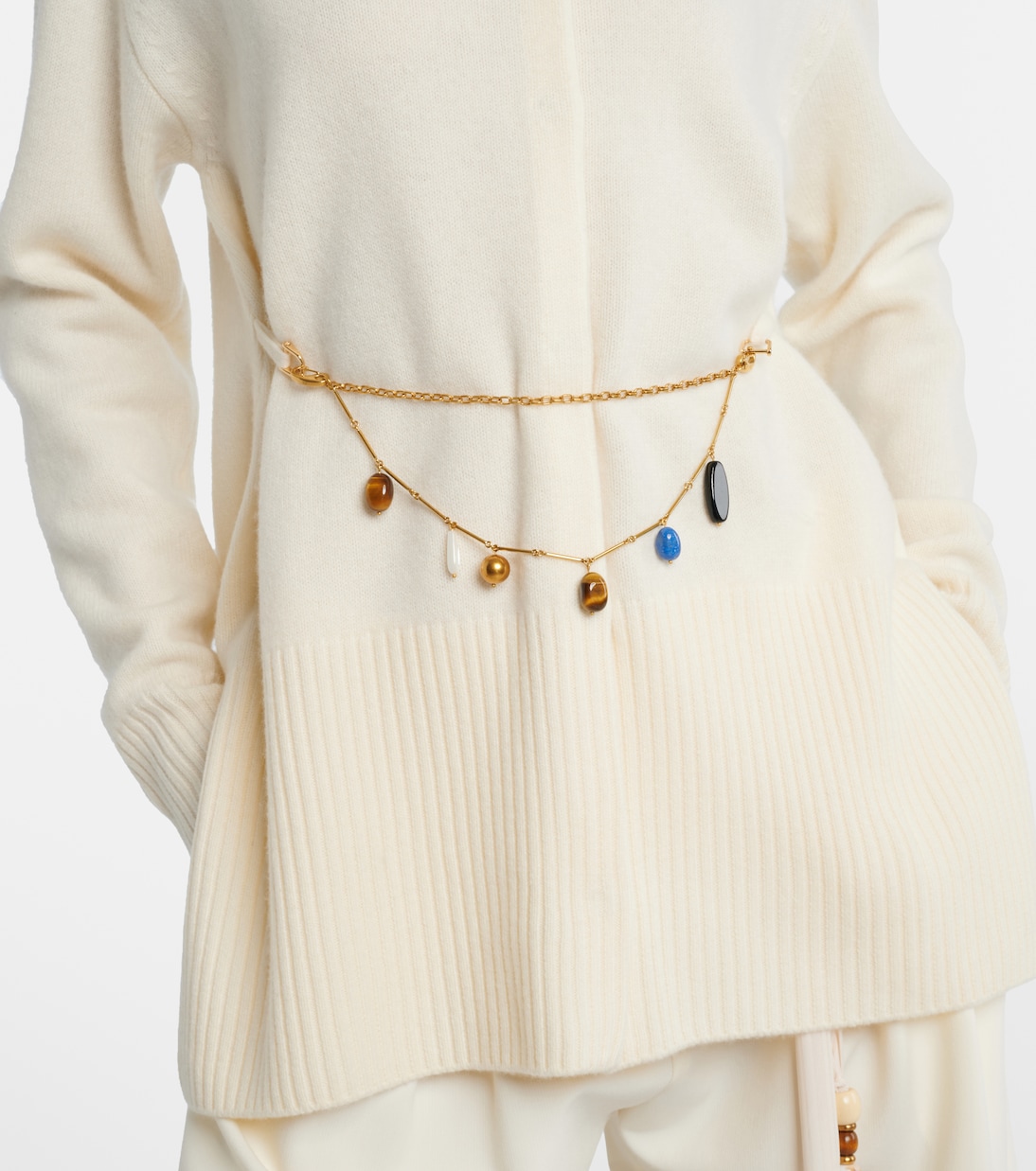 Belted wool cardigan | Xu Zhi