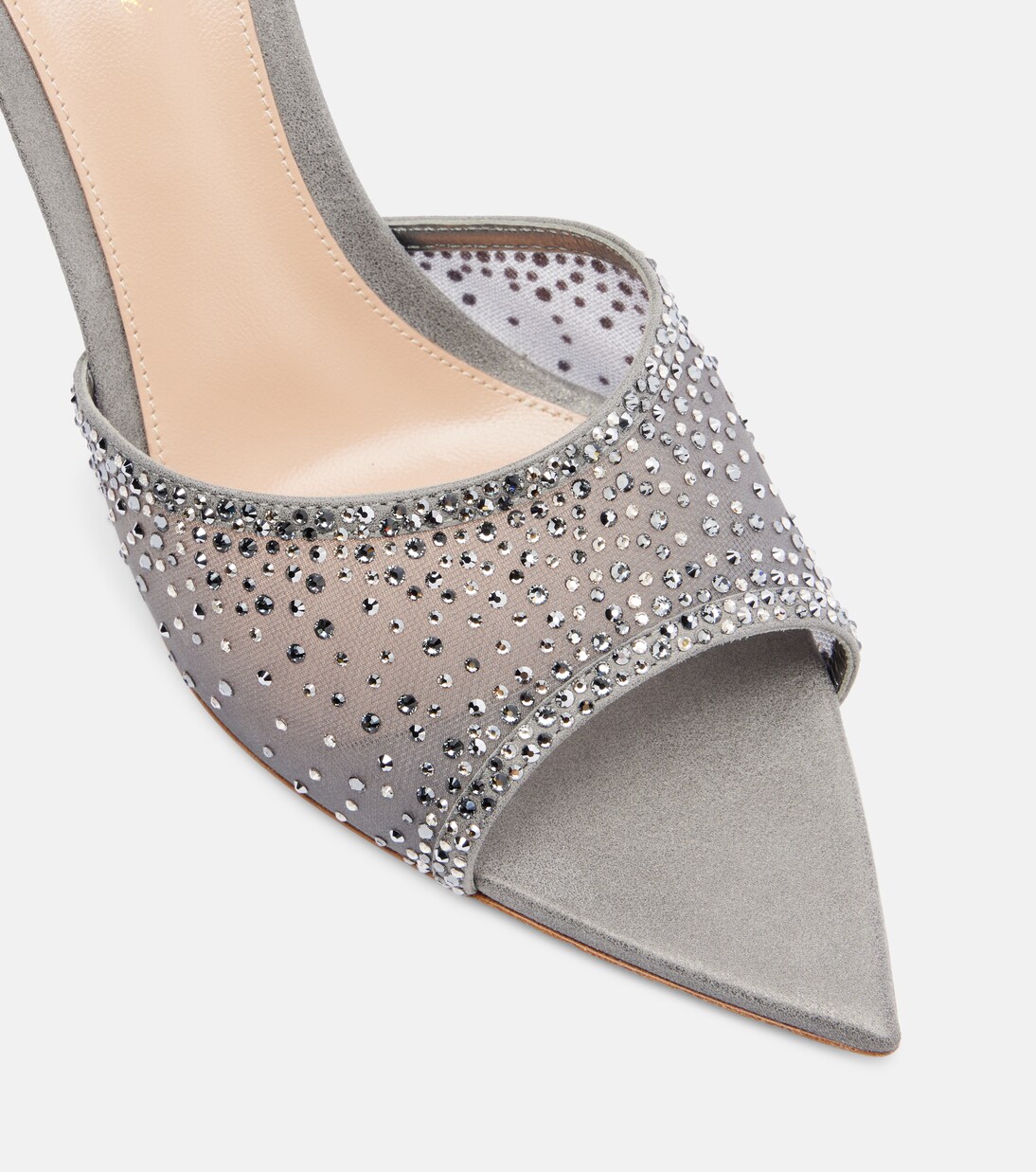Rania 85 crystal-embellished mules | Gianvito Rossi