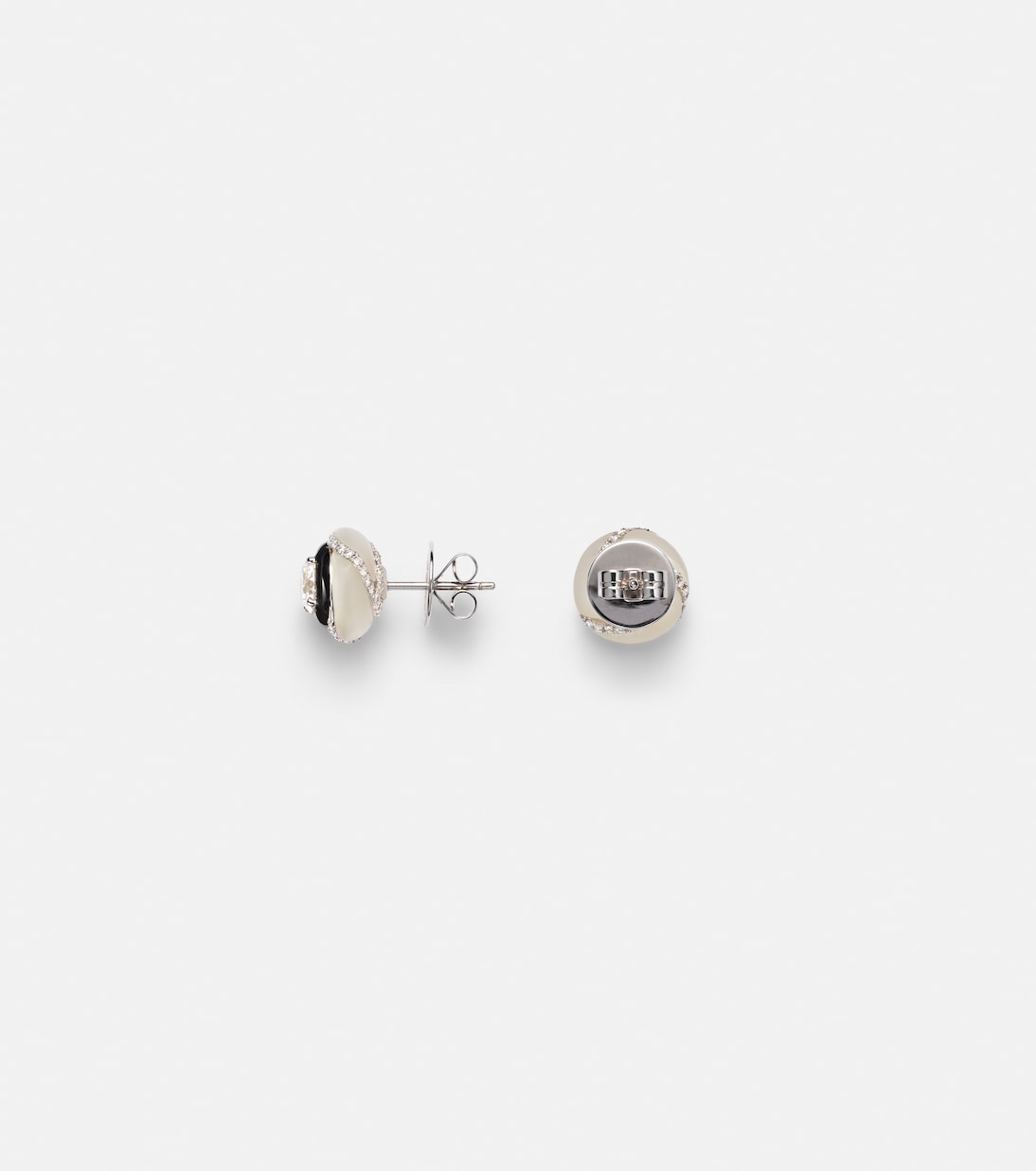 Calisto 18kt white gold earrings with diamonds | Kamyen