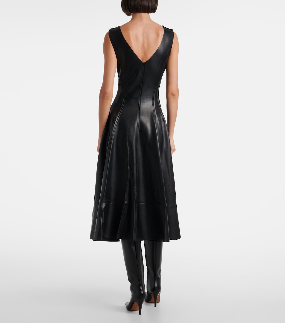 Paneled midi dress | Norma Kamali