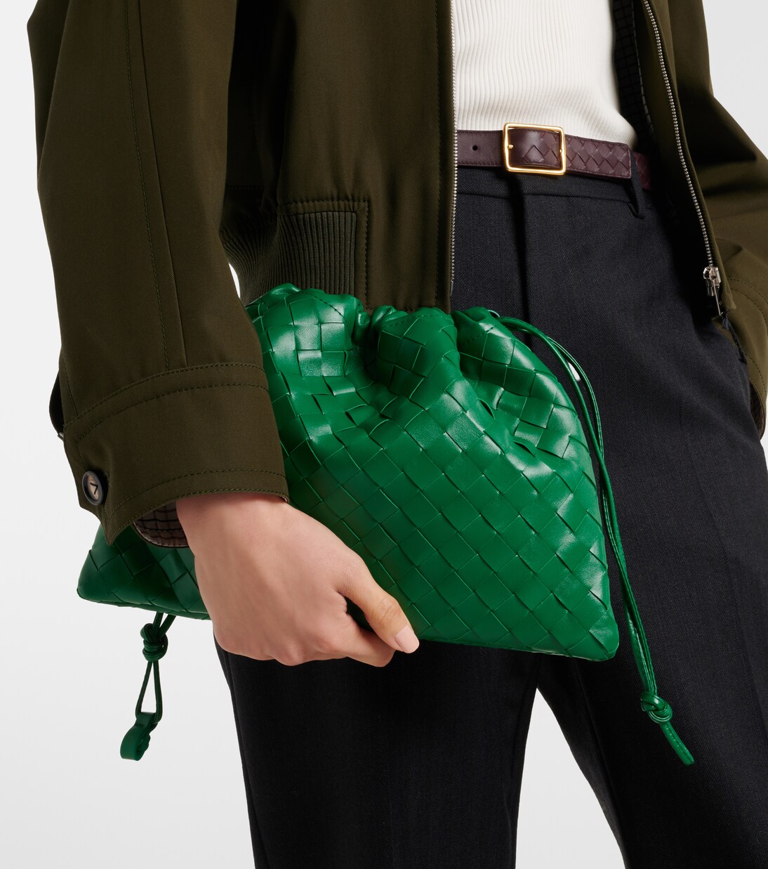 Clutch Intrecciato Small aus Leder | Bottega Veneta