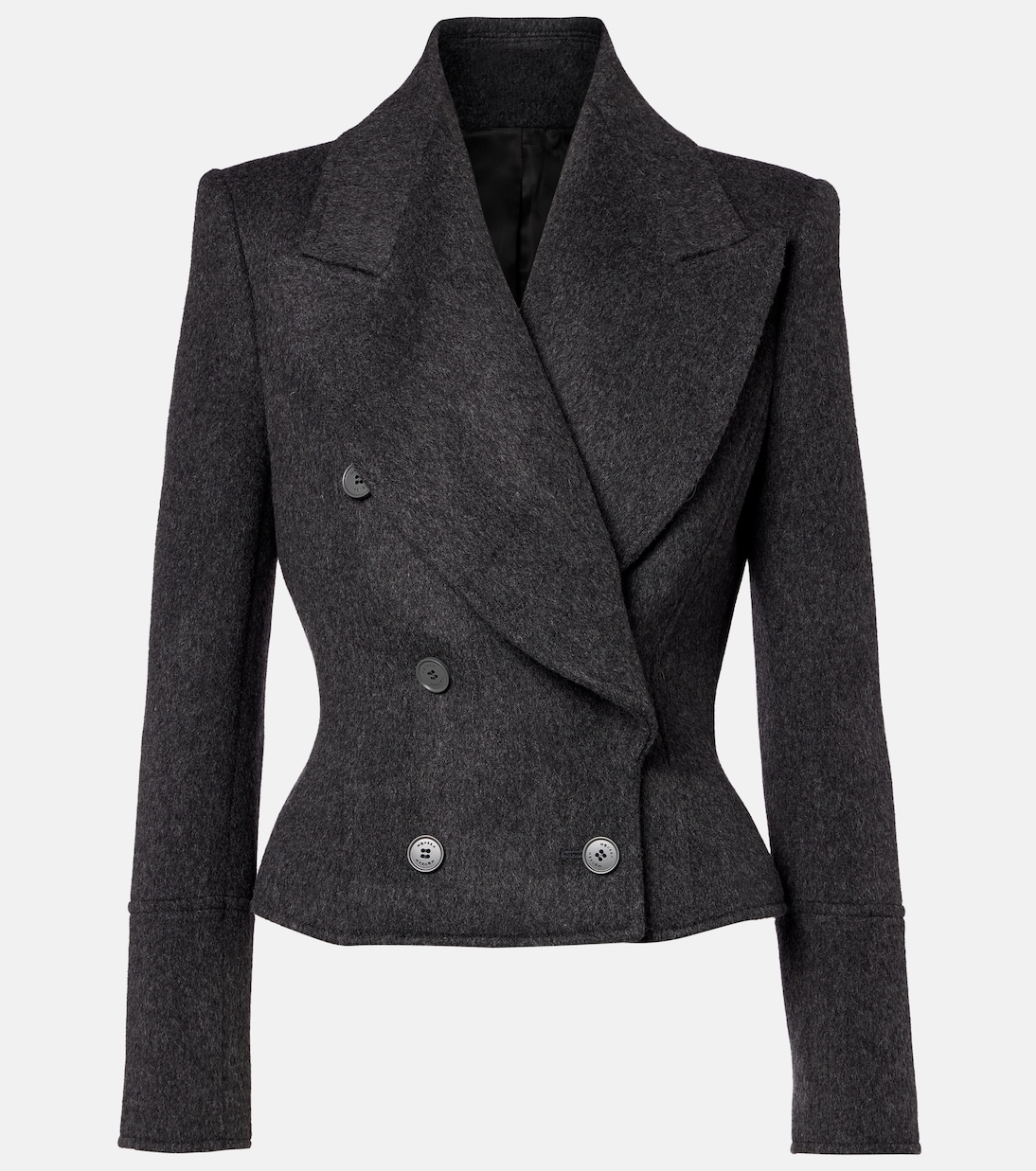 Double-breasted wool jacket  | McQueen