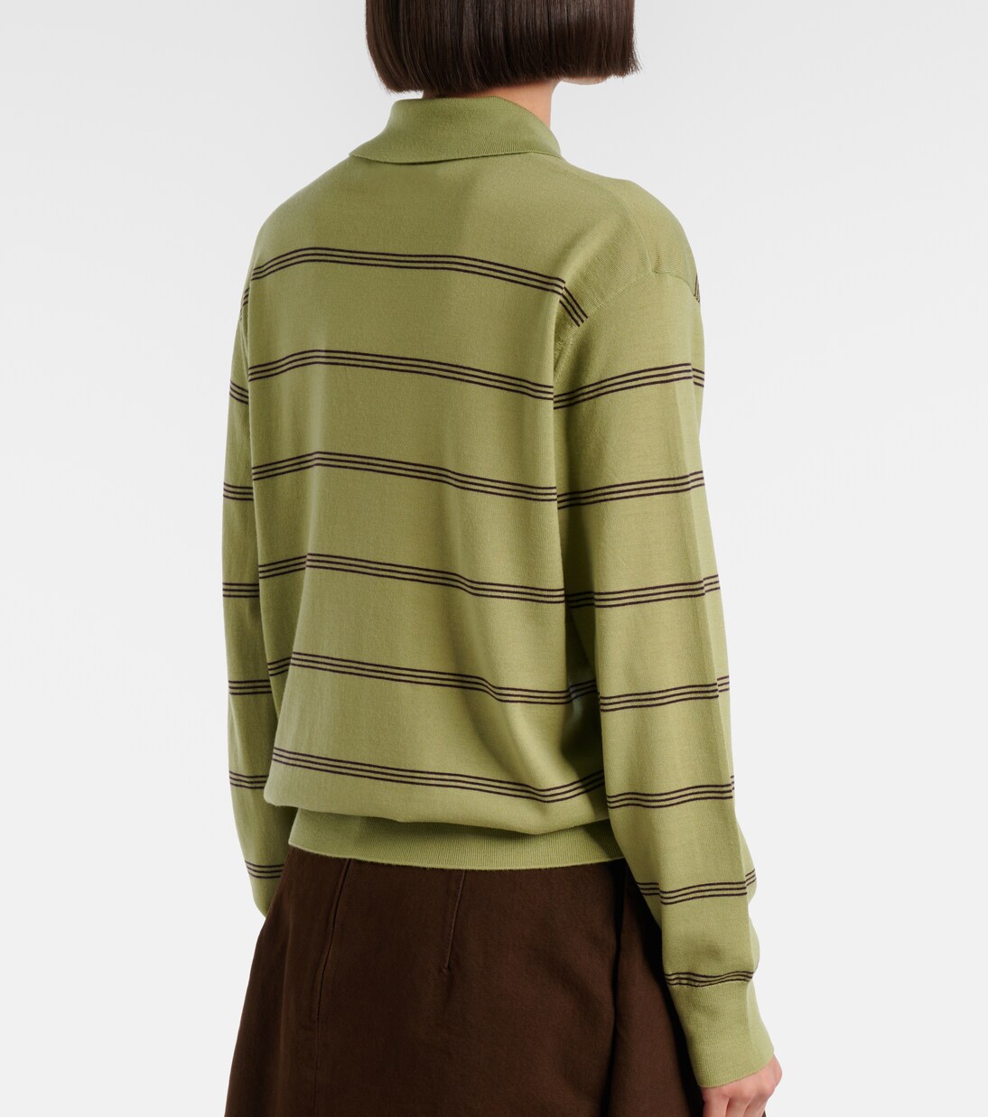 Striped wool polo sweater | Dries Van Noten