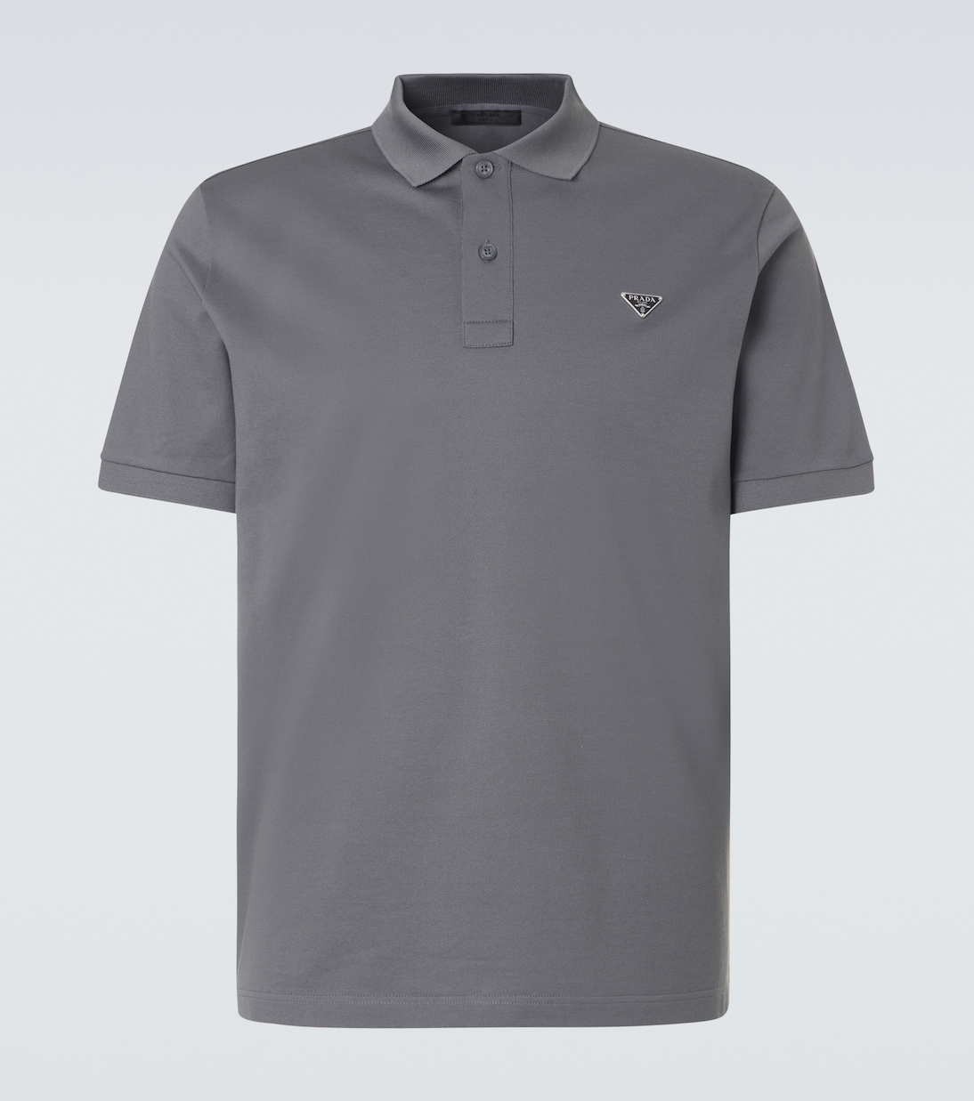 Cotton piqué polo shirt | Prada