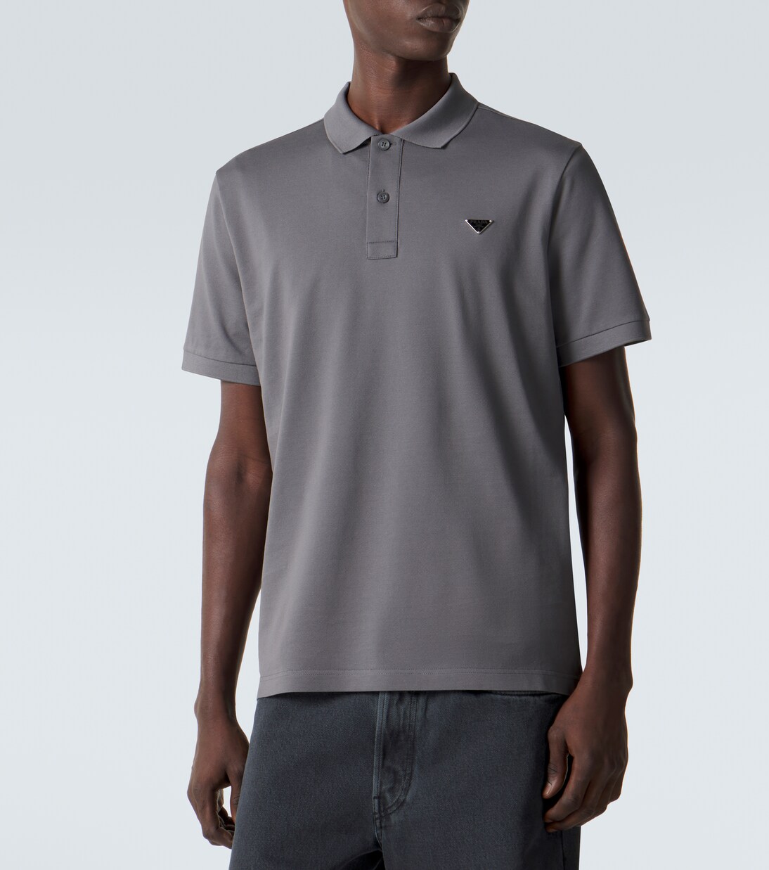 Cotton piqué polo shirt | Prada