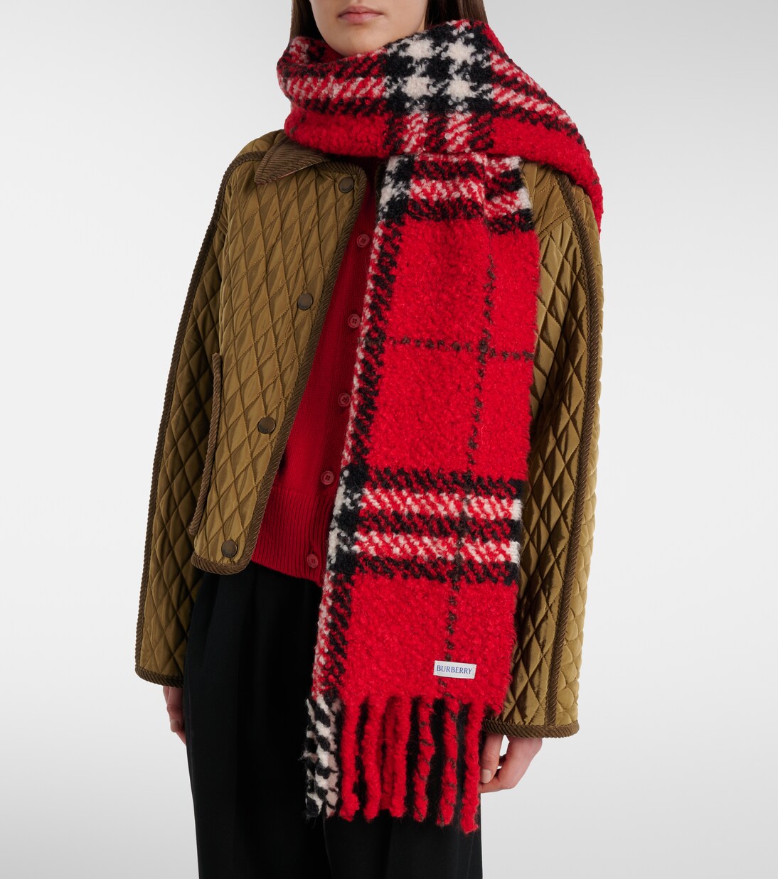 Bufanda de lana y alpaca con Burberry Check | Burberry