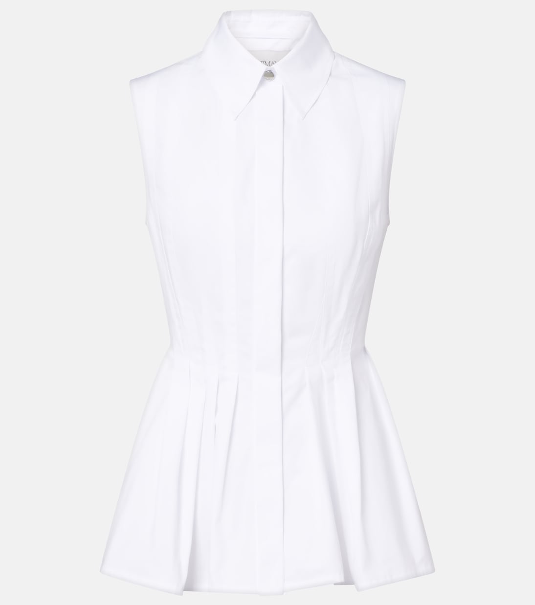 Certosa peplum cotton poplin shirt | Sportmax