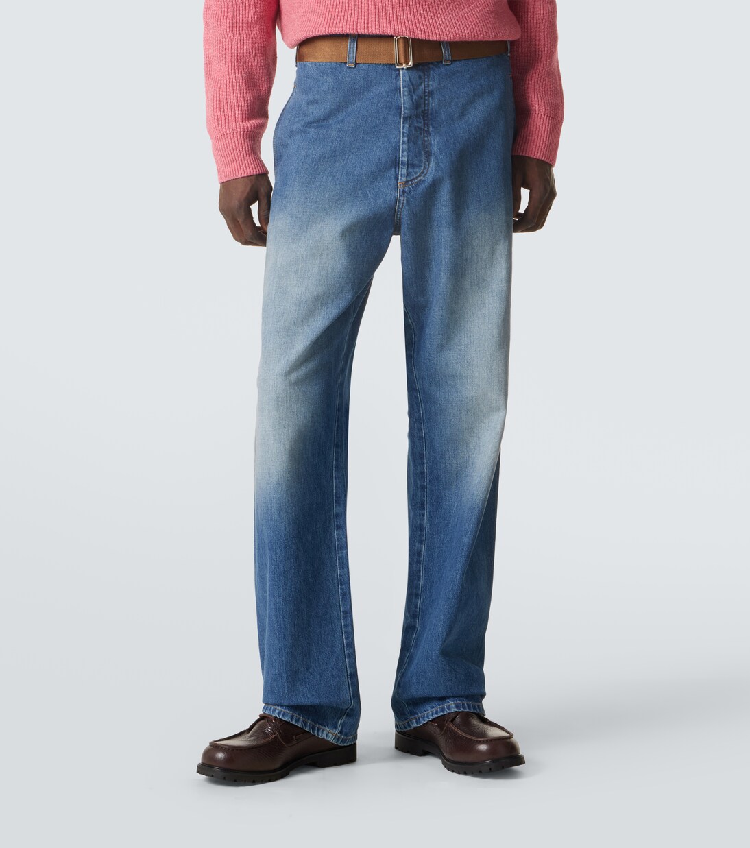 Belted straight jeans | Plan C