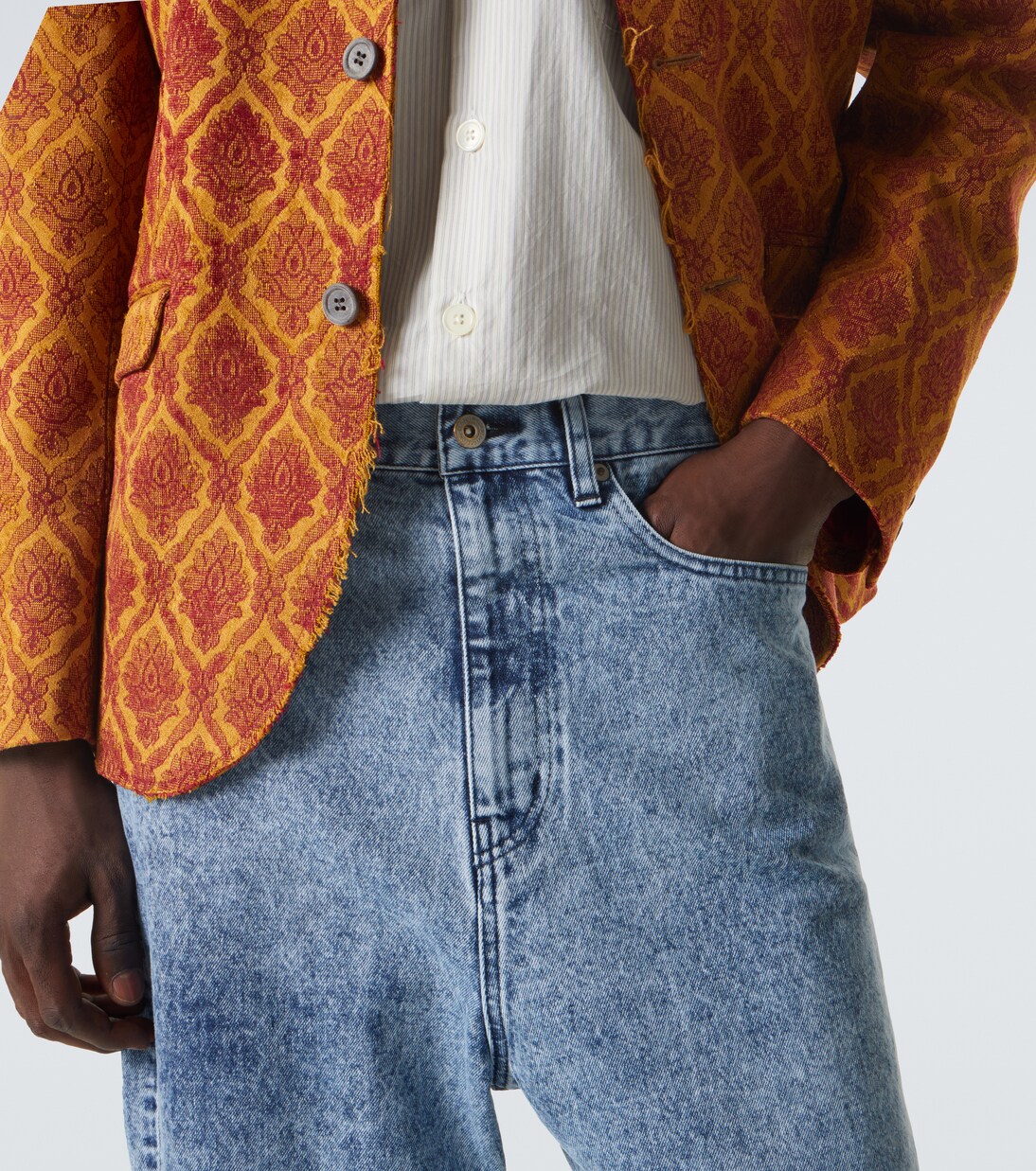 High-rise flared jeans | Junya Watanabe