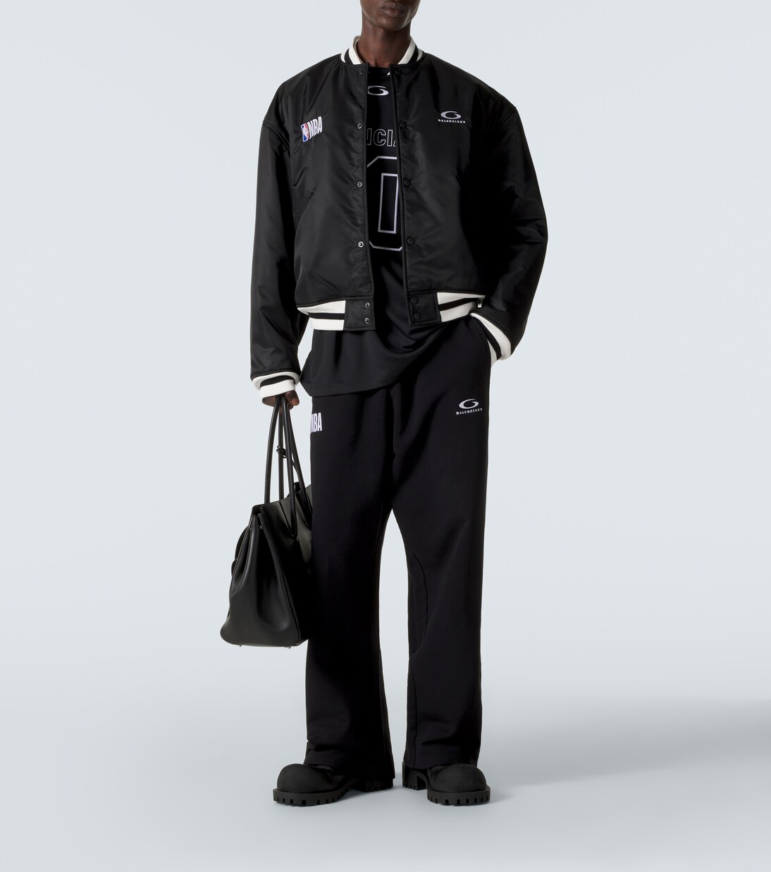 x NBA logo cotton fleece sweatpants | Balenciaga