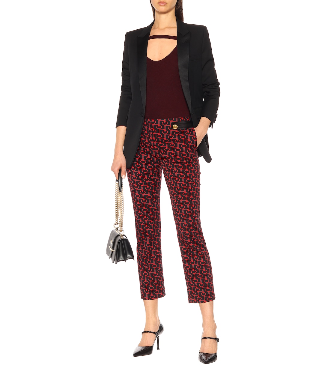 Top de cachemir y seda | Prada
