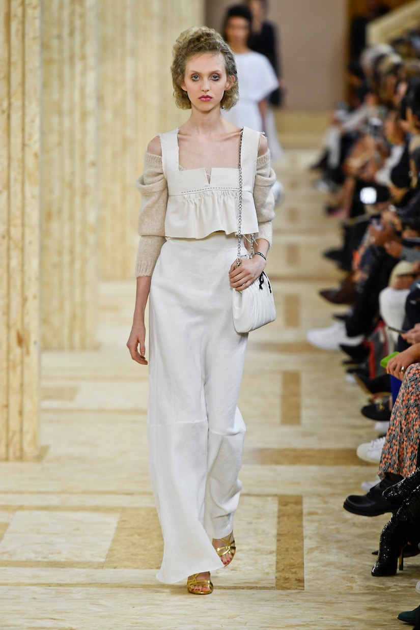Jupe longue en lin | Miu Miu