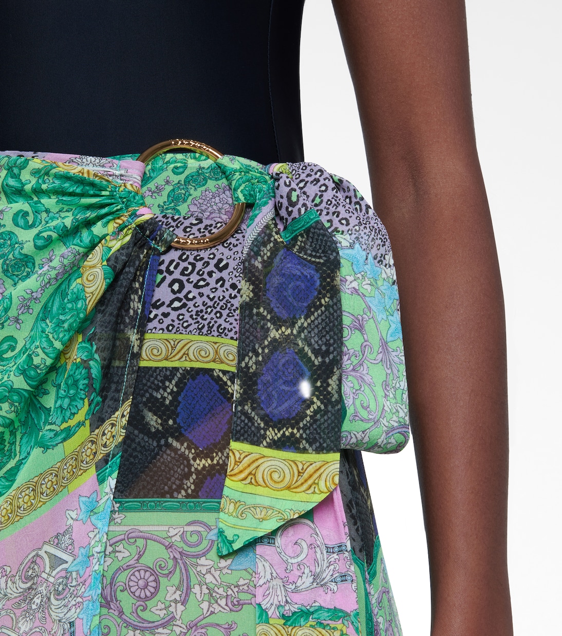 Printed silk sarong | Versace