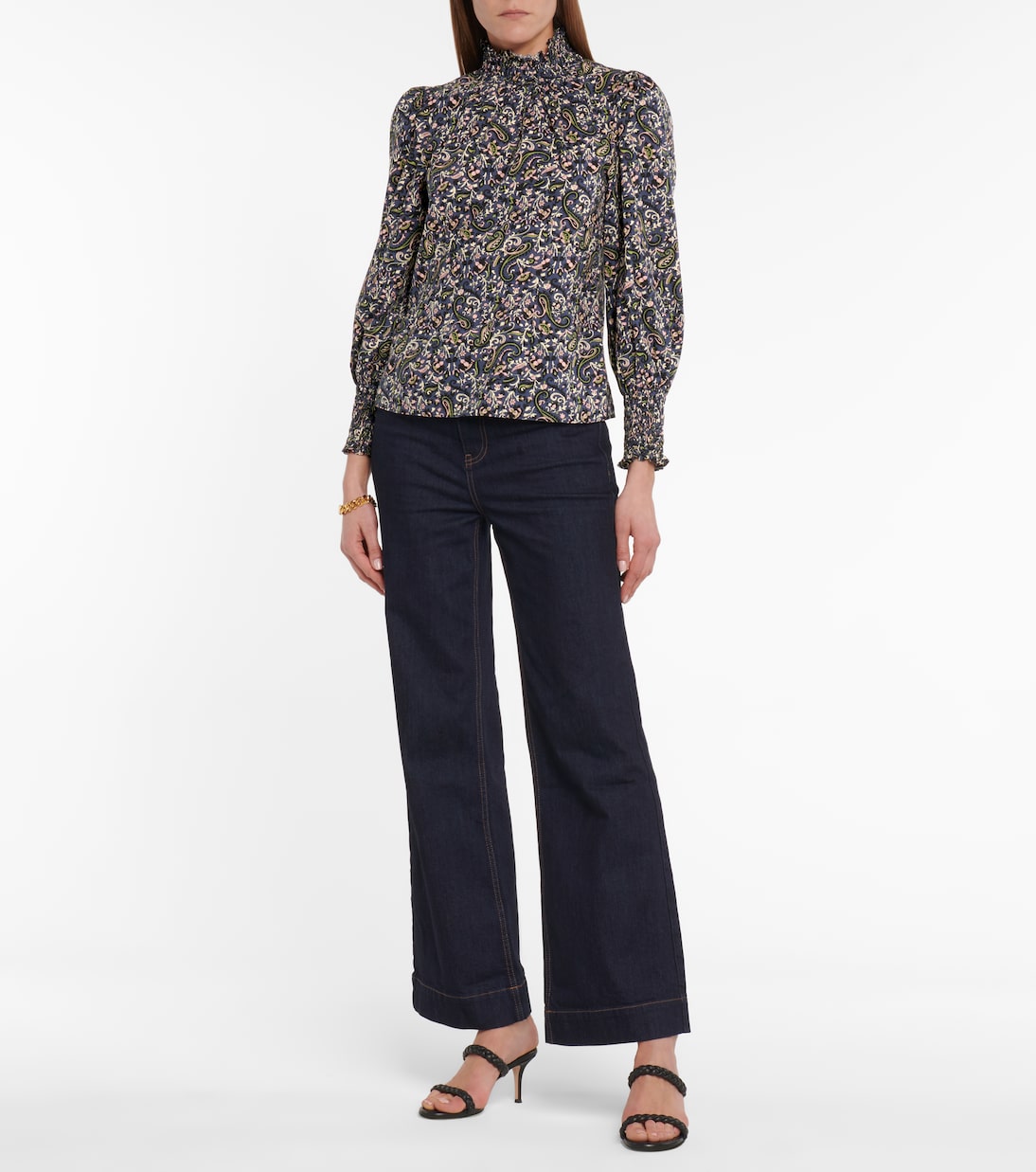 Gaia paisley cotton blouse | Veronica Beard