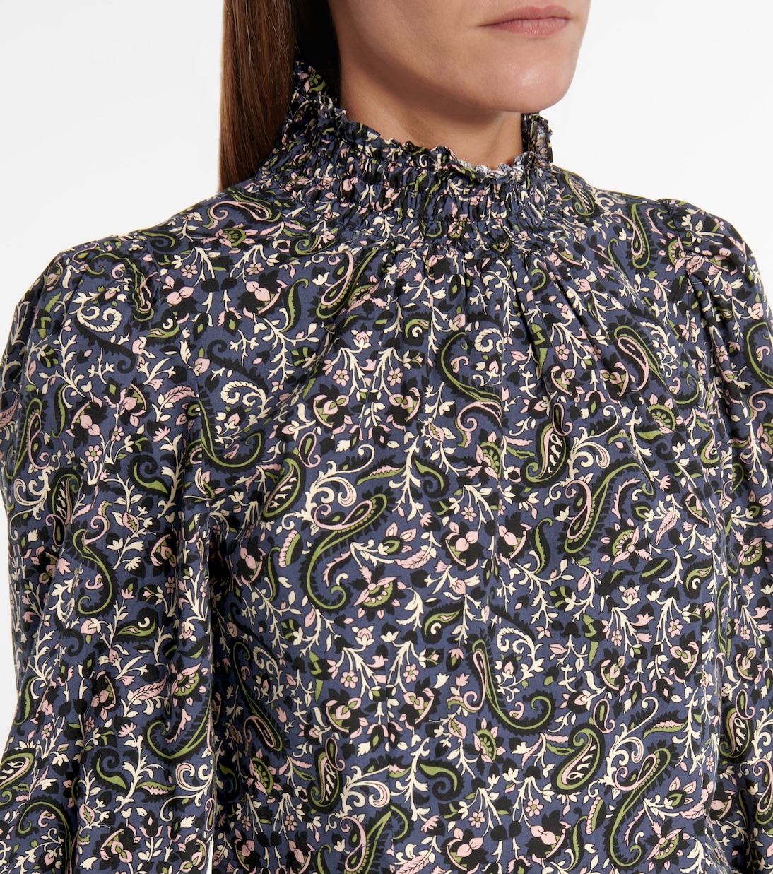 Gaia paisley cotton blouse | Veronica Beard