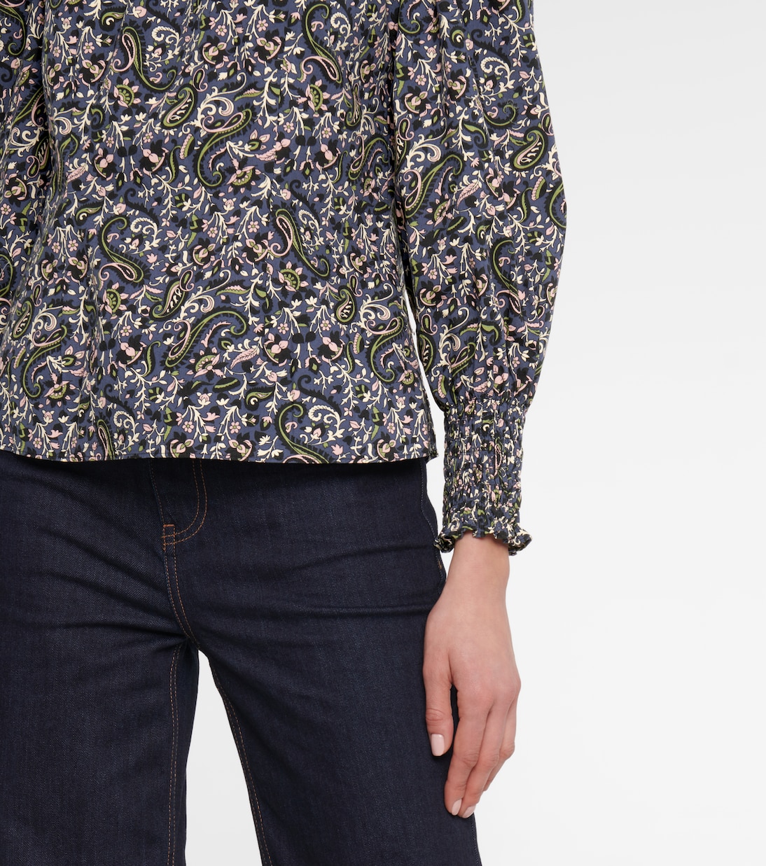 Gaia paisley cotton blouse | Veronica Beard